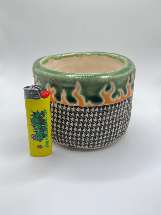 Green Flame Vessel - Medium