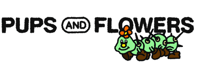 PUPS AND FLOWERS logo