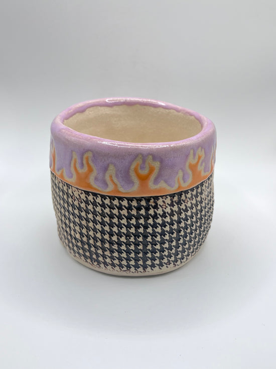 Lunar Pink Flame Vessel - Medium